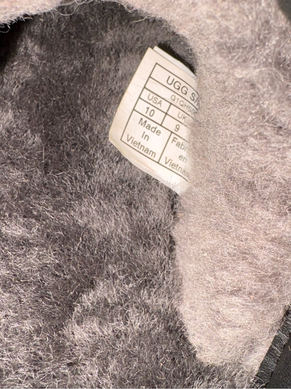 UGG Men's Dark Grey Sheepskin-Lined Slip-On Mules - Picture 6 of 6